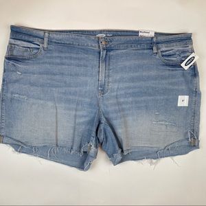 Old Navy Boyfriend Mid-Rise Jean Shorts size 26 Plus NWT